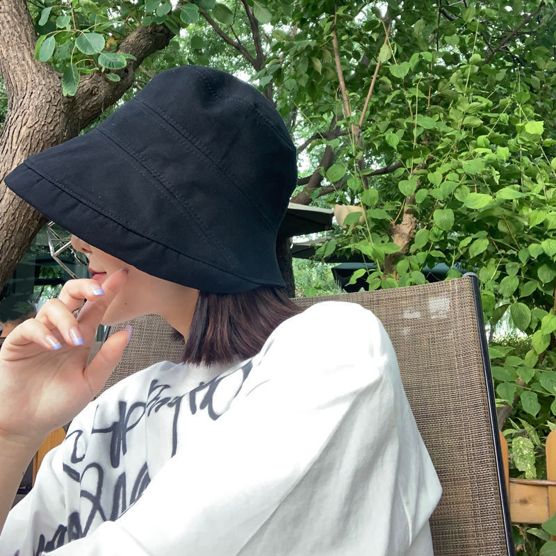 日焼け対策グッズ 深めのつば広バケットハット紫外線カット帽子