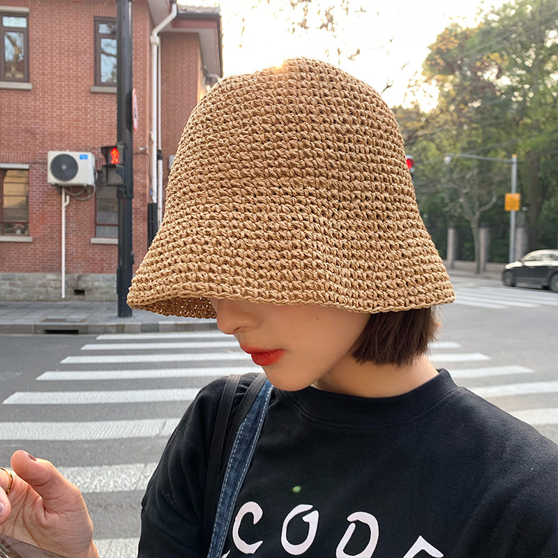 日焼け対策グッズ 天然素材の涼しげ日よけ帽子