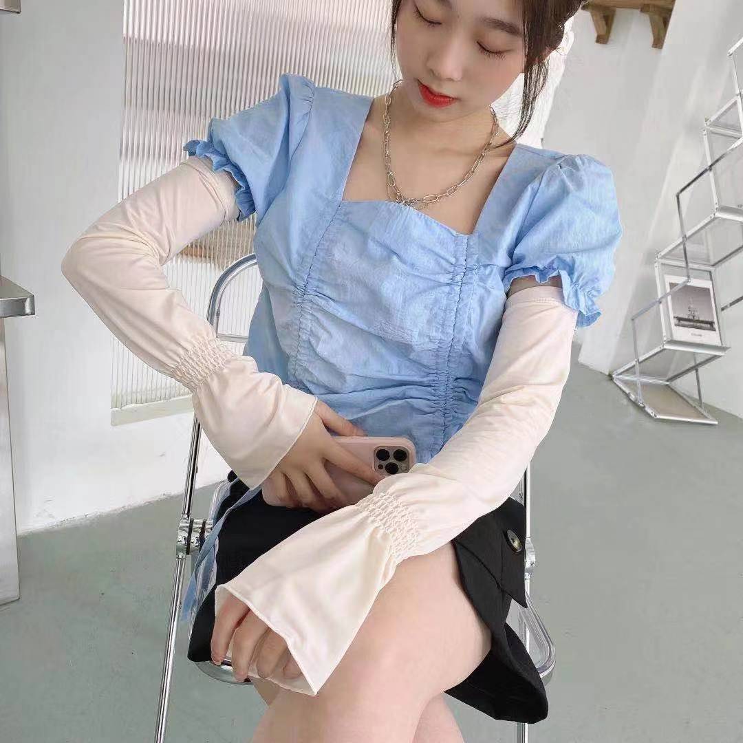 日焼け対策グッズ 優美シルエット袖カバー