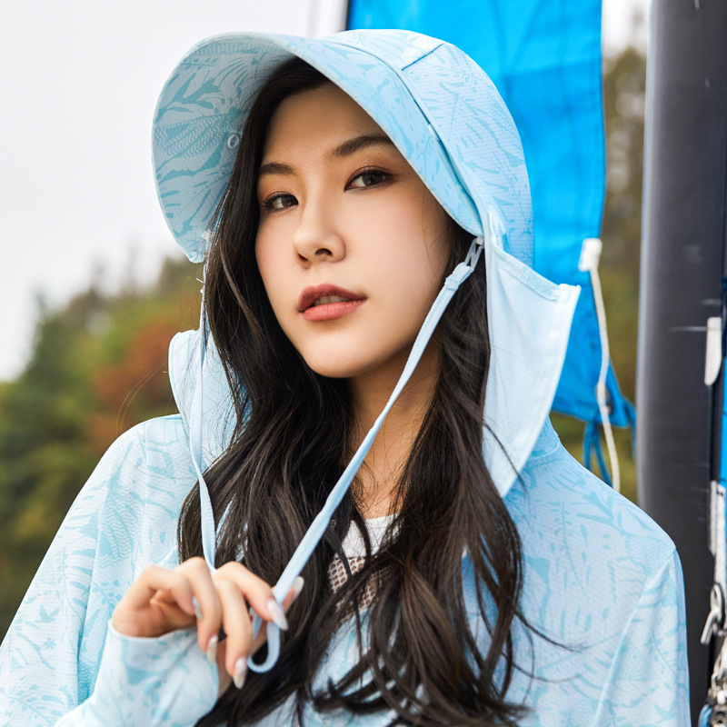 紫外線防止ジップパーカー 速乾素材 日焼け対策グッズ