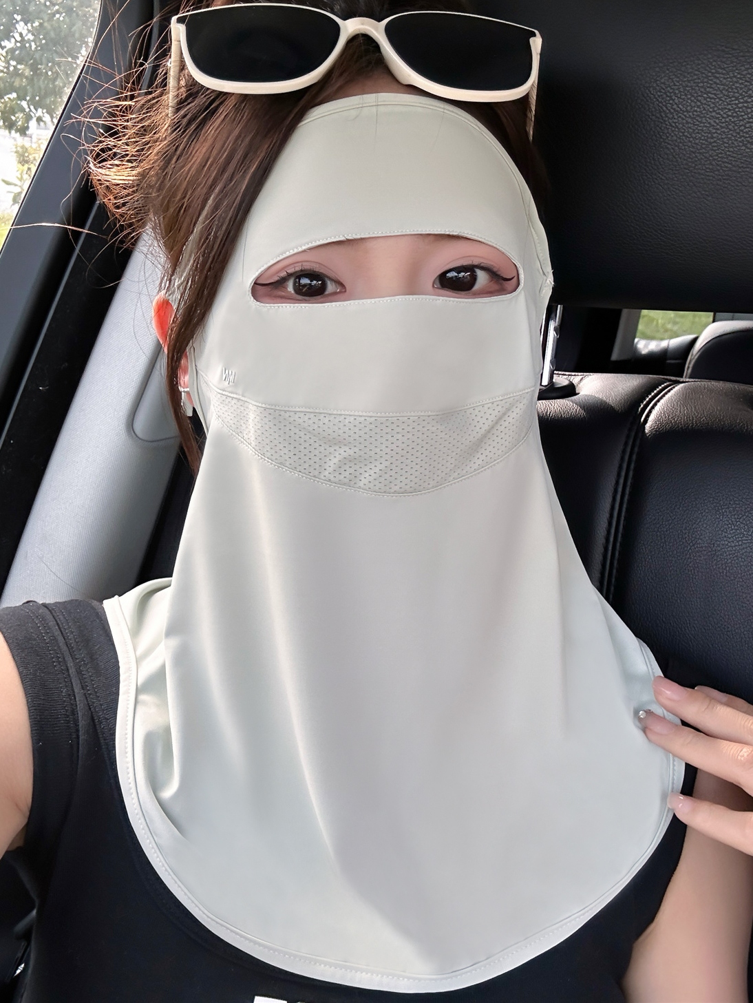 日焼け対策グッズ 全顔ガード フェイスシールド