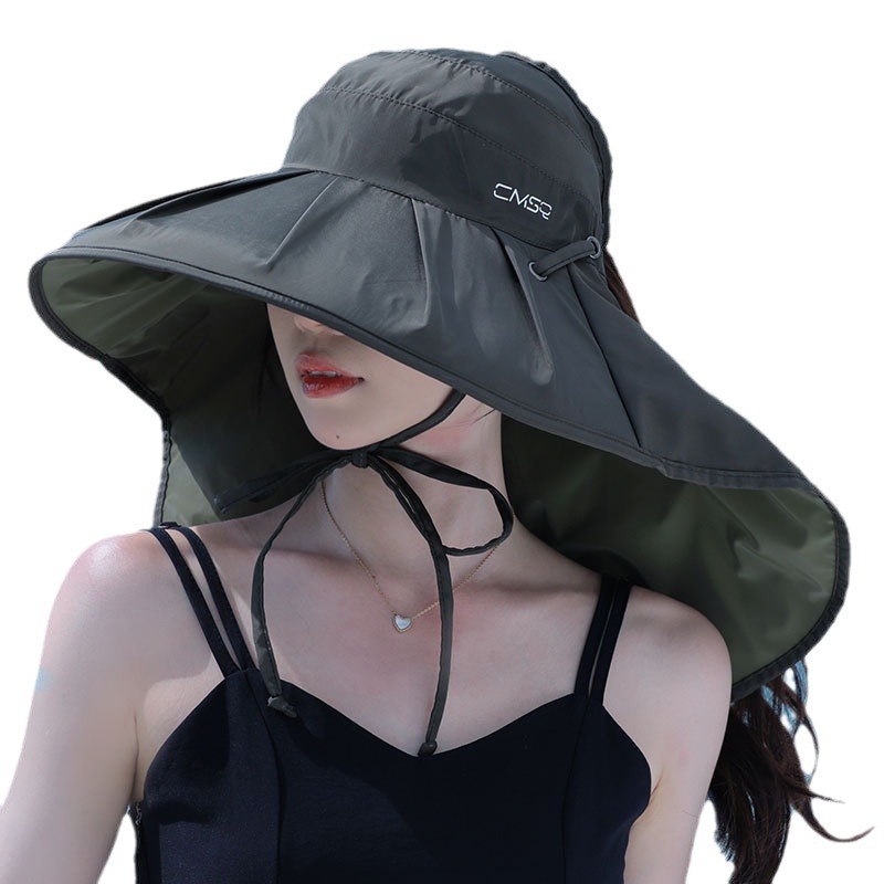 日焼け対策グッズ 多機能首まで守る紫外線カット帽子
