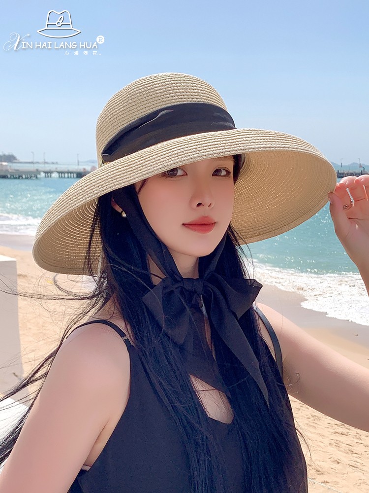 日焼け対策グッズ 優美リゾート 麦わら日よけ帽子