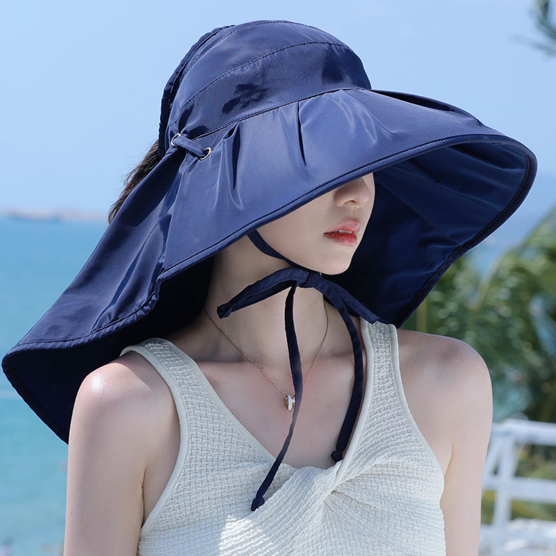 日焼け対策グッズ 多機能首まで守る紫外線カット帽子