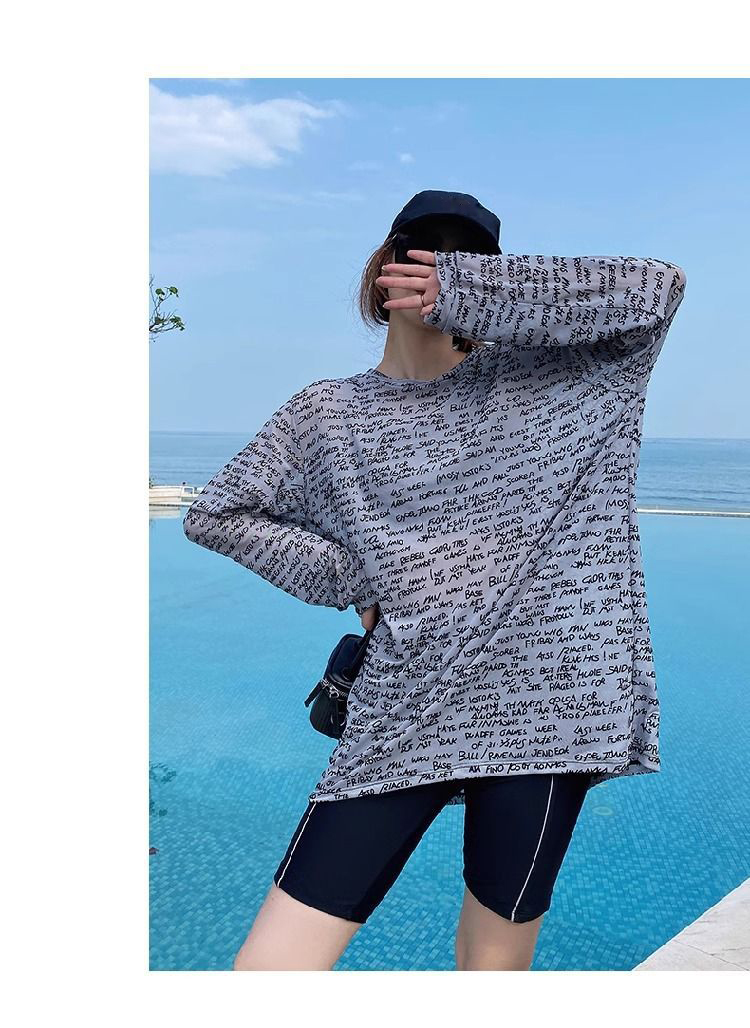 水着3点セット 長袖ラッシュガード 体型カバー 日焼け対策グッズ