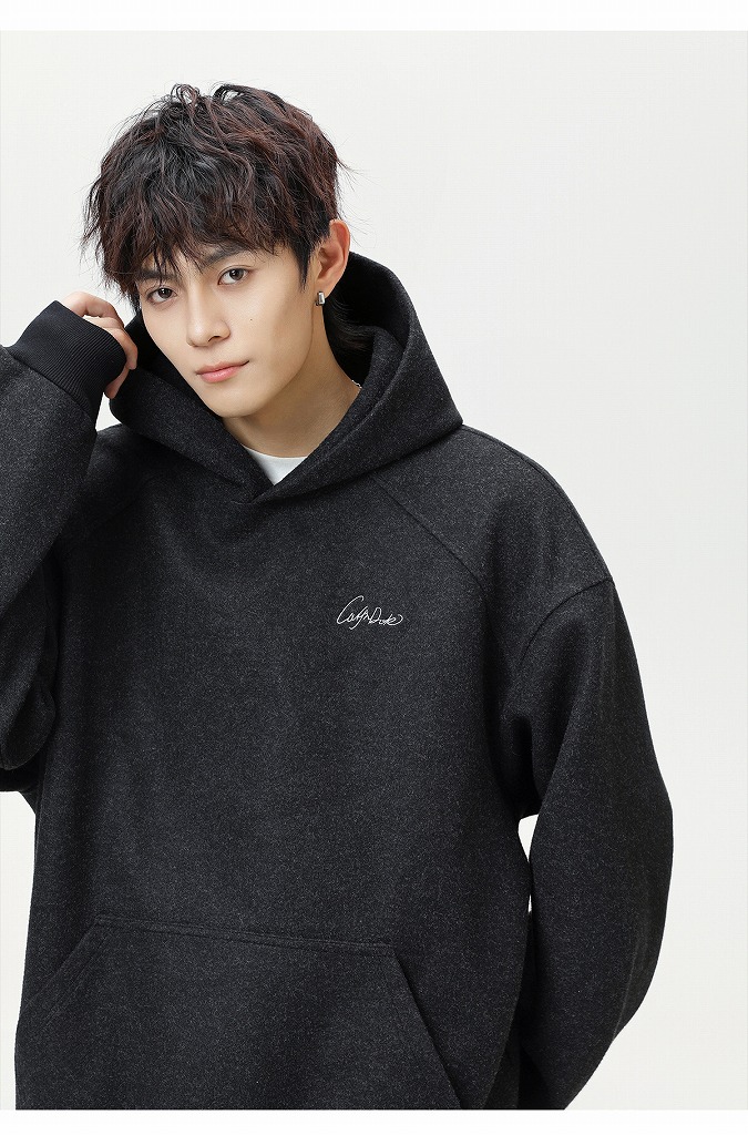 パーカー メンズ 秋新作 刺繍ロゴ フーディーパーカー 全3色