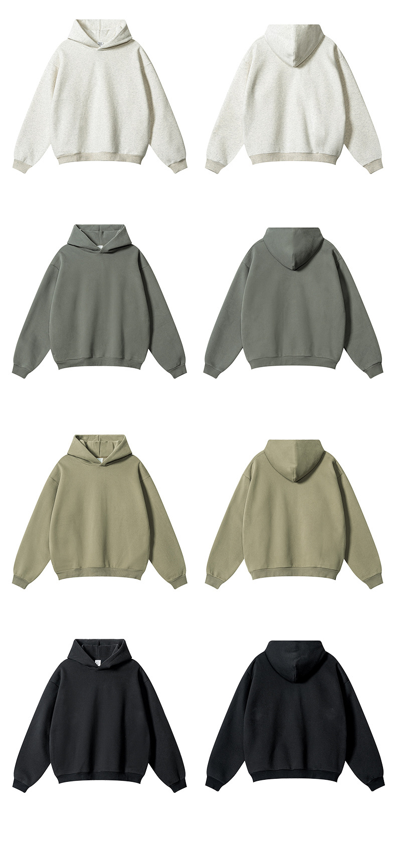 パーカー 無地プルオーバーパーカー 男女兼用 裏起毛 秋冬 全4色