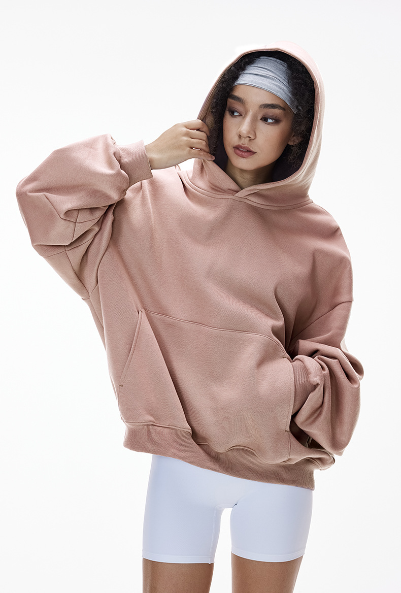 パーカー 男女兼用ゆったりシルエット短丈パーカー全8色