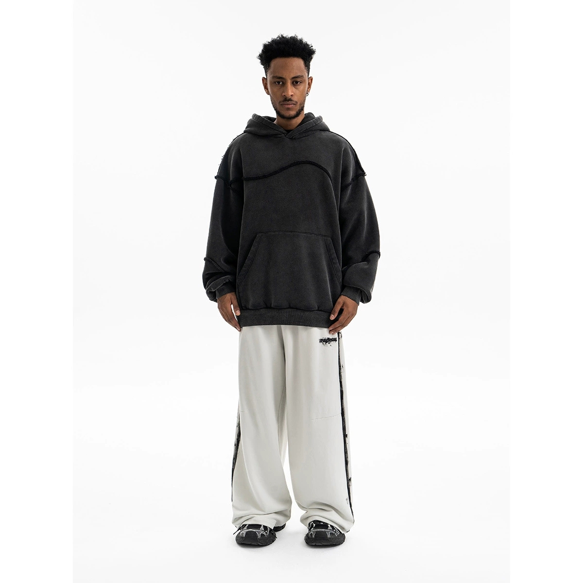 パーカー 裏起毛ビンテージ風パーカー男女兼用秋冬新作