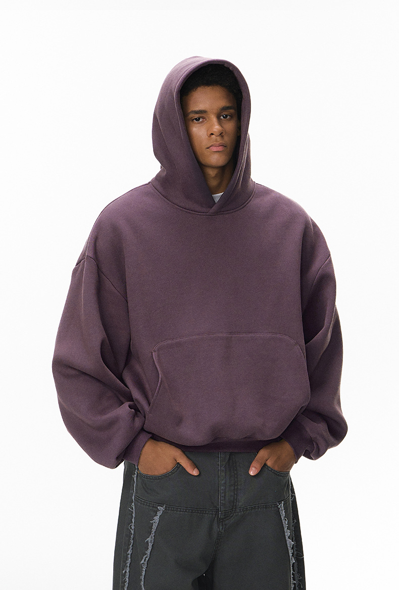 パーカー 男女兼用ゆったりシルエット短丈パーカー全8色