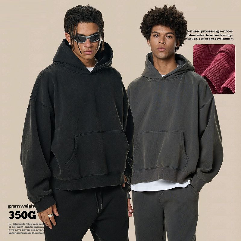 パーカー メンズ 厚手 無地 パーカー 男女兼用 ゆったり オーバーサイズ 全3色