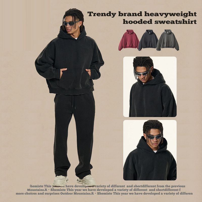 パーカー メンズ 厚手 無地 パーカー 男女兼用 ゆったり オーバーサイズ 全3色