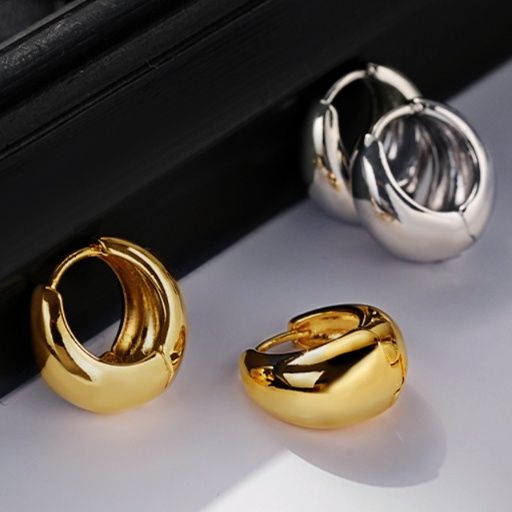 フープ ピアス フープ ピアス 艶やか丸みフープピアス