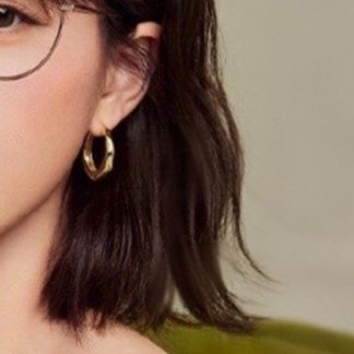 フープ ピアス 多角形デザイン輪飾り