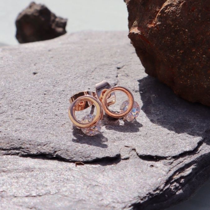 フープ ピアス 輝きの環 ダイヤモンドピアス