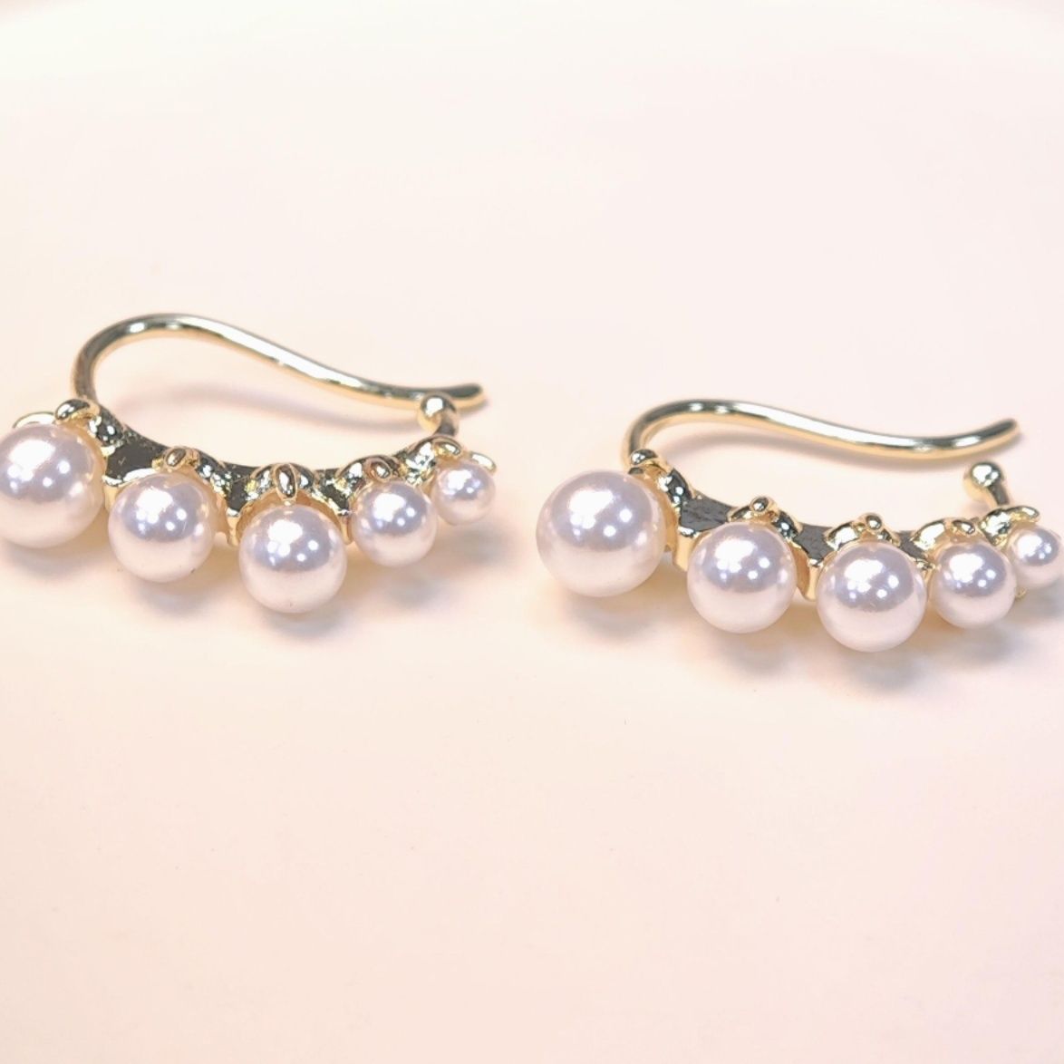 フープ ピアス 月光の雫 パールイヤーカフ