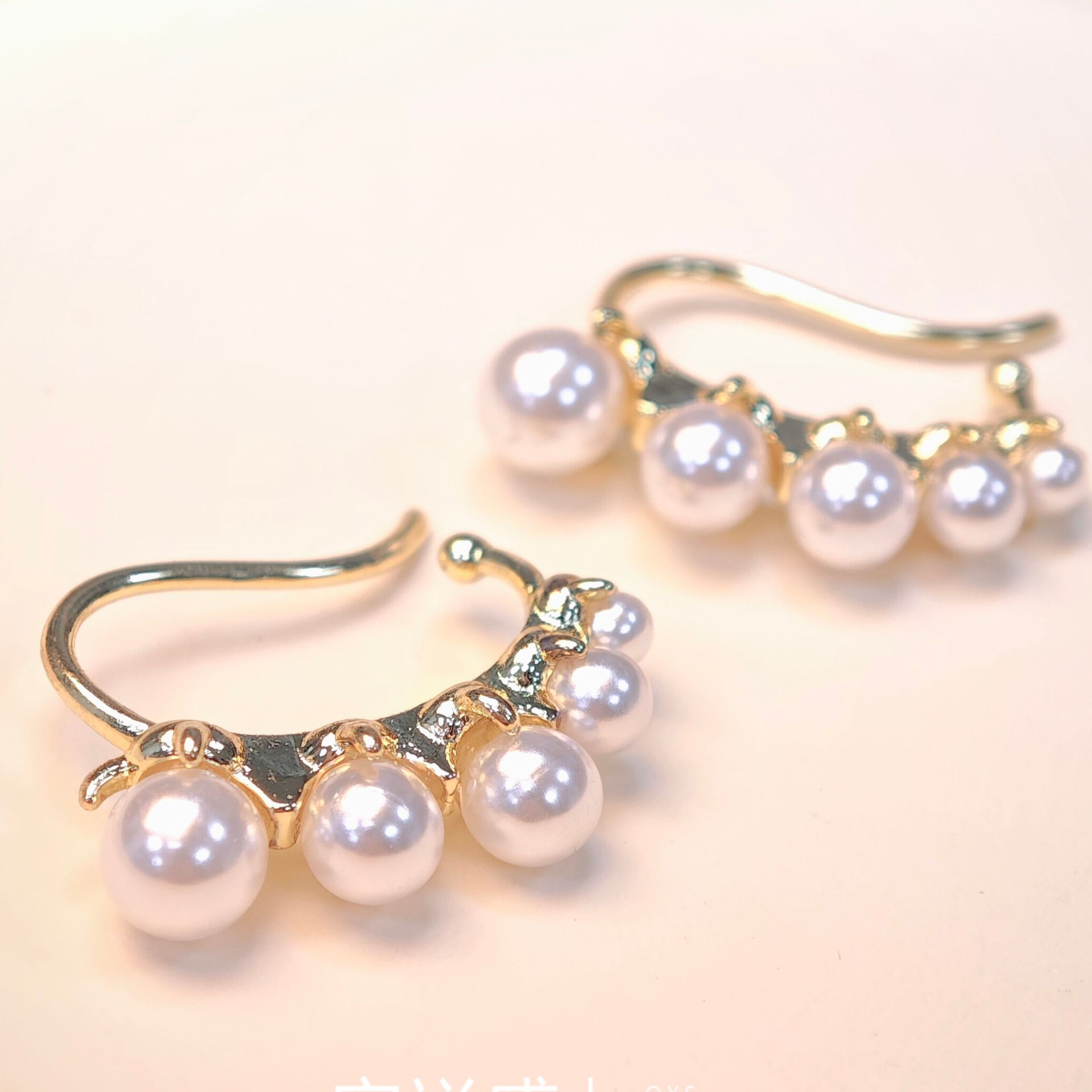 フープ ピアス 月光の雫 パールイヤーカフ