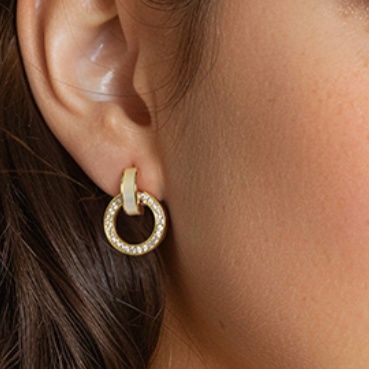 フープ ピアス 輝きの環 贅沢リングピアス