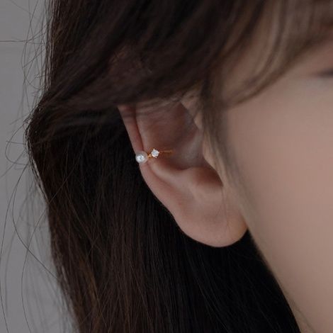 フープ ピアス 星座モチーフパールフープピアス