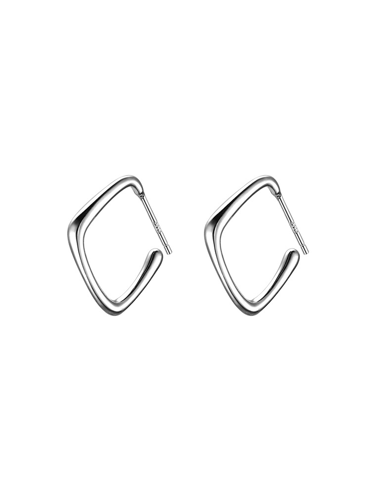 シンプル小さめ輪っか型ステンレスフープピアス