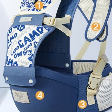 抱っこ紐 軽量メッシュ通気性ベビーキャリア