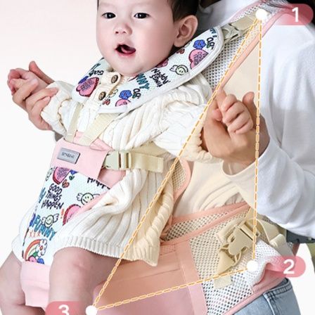 抱っこ紐 軽量メッシュ通気性ベビーキャリア