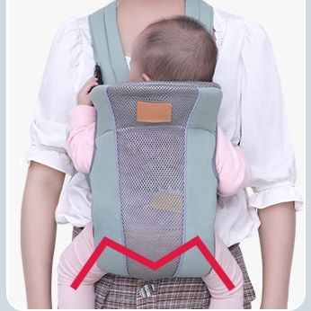 抱っこ紐 立体素材透気散熱多機能ベビースリング