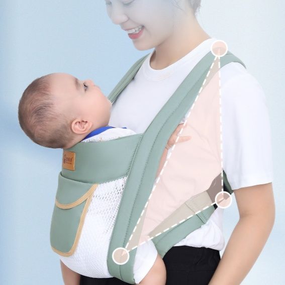 抱っこ紐 三角防護受力設計多機能ベビースリング