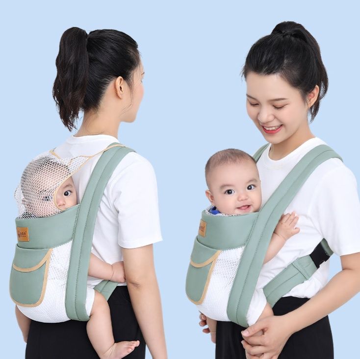 抱っこ紐 三角防護受力設計多機能ベビースリング