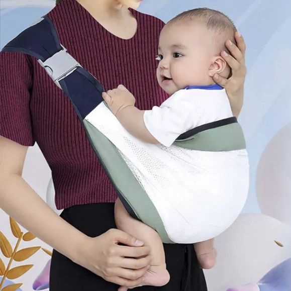 抱っこ紐 綿混漆糸素材軽量ベビースリング抱っこ紐