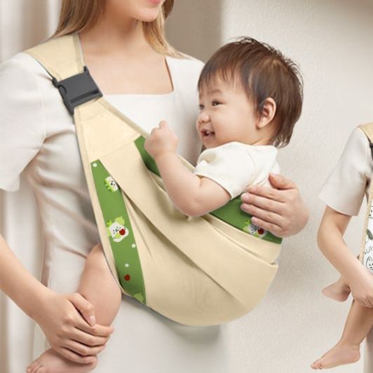 抱っこ紐 両手が自由になる横抱き対応ベビースリング