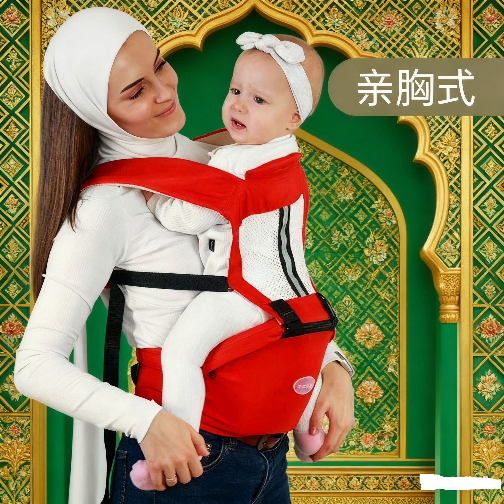 抱っこ紐 腰掛け付き多機能ベビーキャリア