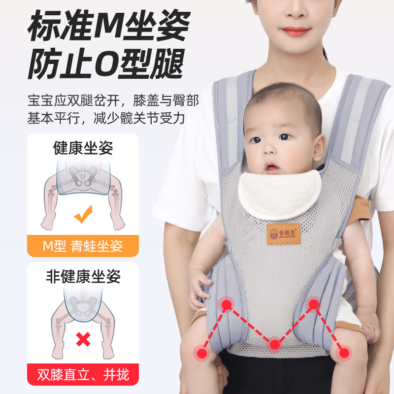 抱っこ紐 多機能蜂窩網透気ベビースリング