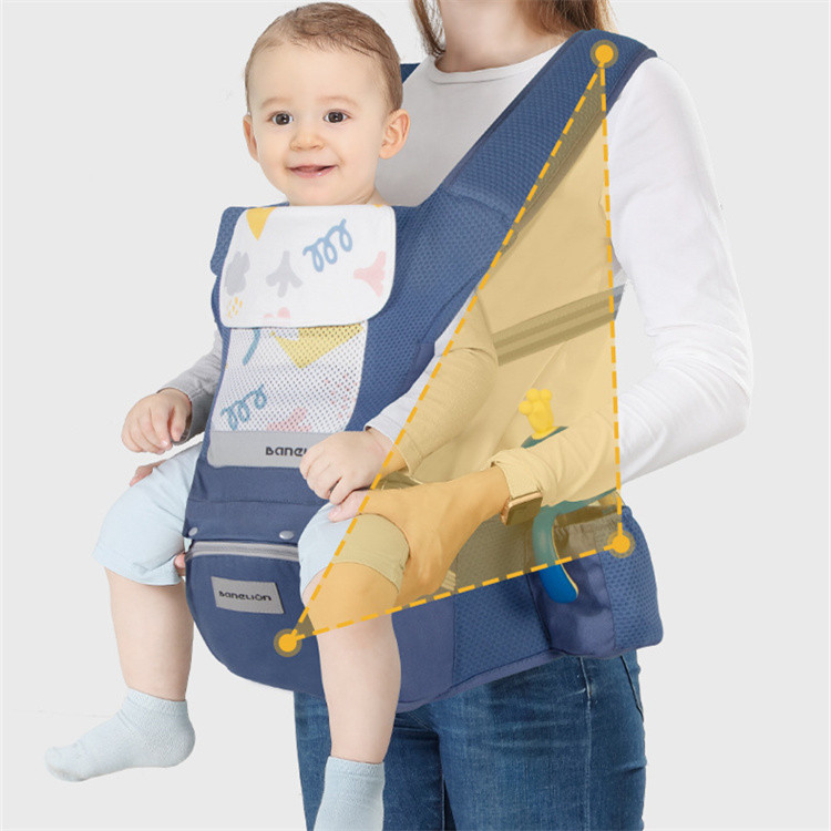 抱っこ紐 多機能腰座り型ベビースリング通気性抜群大容量収納