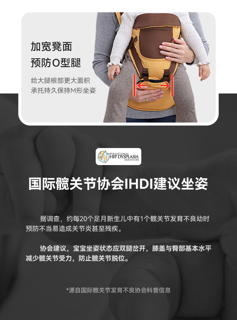 抱っこ紐 人体工学設計多機能ベビーキャリア