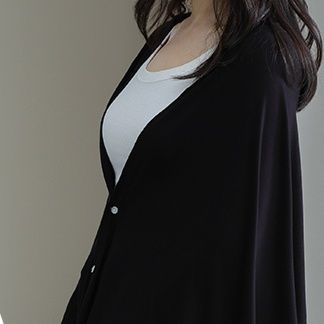 羽織りもの　優雅なケープポンチョ（ブルベ夏向け・ブルベ冬向け）