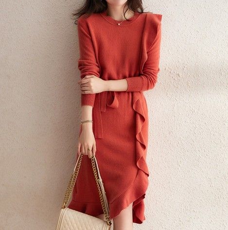 イエベ服　フレアスカートワンピース（イエベ春向け・イエベ秋向け）
