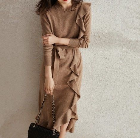 イエベ服　フレアスカートワンピース（イエベ春向け・イエベ秋向け）