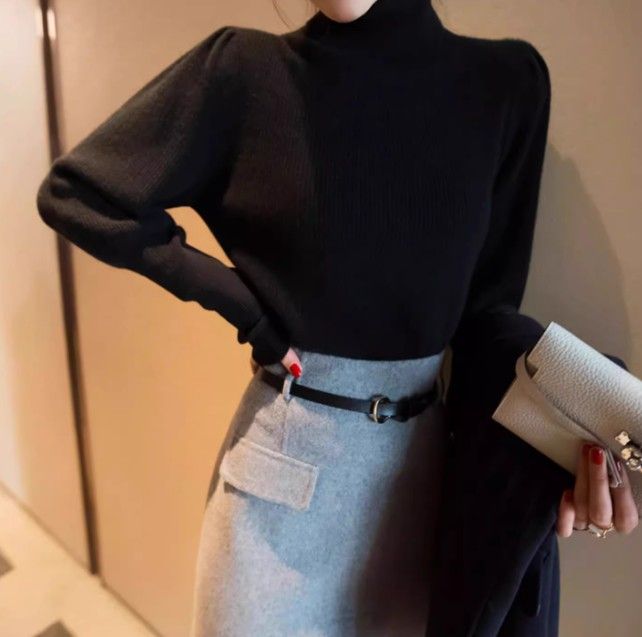 イエベ服　タートルネックニットセーター（イエベ春向け・イエベ秋向け）