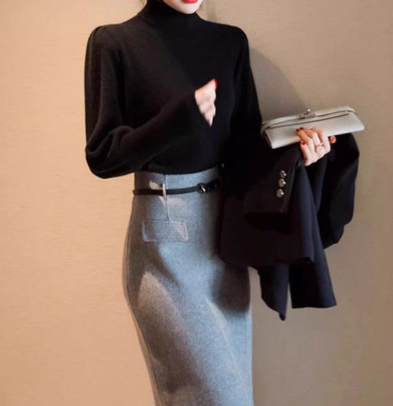イエベ服　タートルネックニットセーター（イエベ春向け・イエベ秋向け）