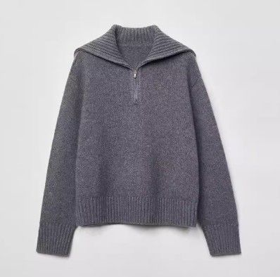 イエベ服　ジップ付ネックセーター（イエベ春向け・イエベ秋向け）