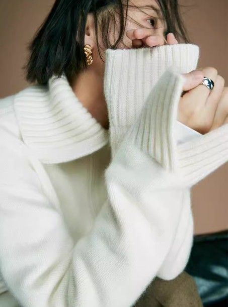 イエベ服　ジップ付ネックセーター（イエベ春向け・イエベ秋向け）