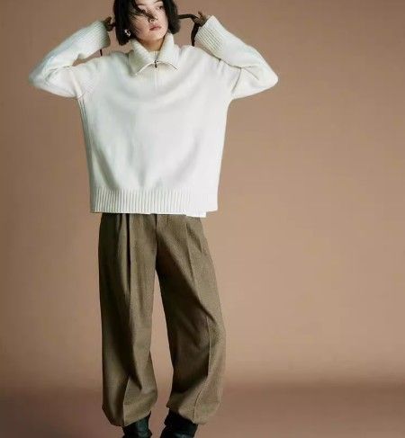 イエベ服　ジップ付ネックセーター（イエベ春向け・イエベ秋向け）