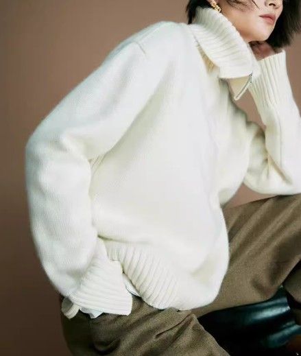 イエベ服　ジップ付ネックセーター（イエベ春向け・イエベ秋向け）