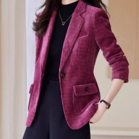 イエベ秋服　コーデュロイスリムジャケット