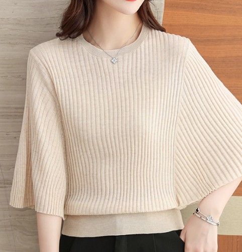 イエベ春/イエベ秋服　ドルマンスリーブニット 