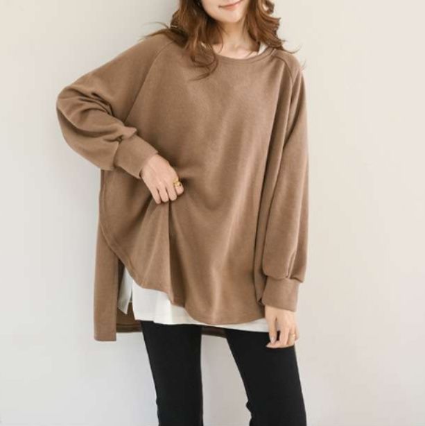 イエベ春/イエベ秋服　ゆったりシルエットのオーバーサイズパーカー