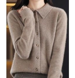 イエベ春/イエベ秋服　襟付きニット