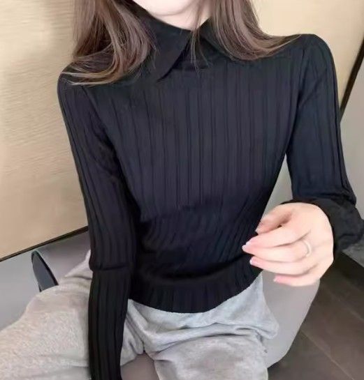 イエベ春/イエベ秋服　襟付きセーター