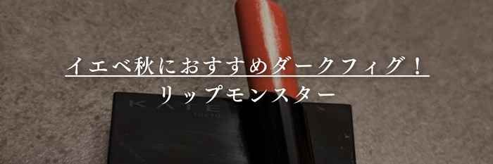 イエベ秋におすすめダークフィグ!リップモンスター【26年2月最新】